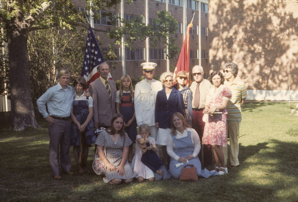 c. Eric_s graduation_ Joe _ Elizabeth Smailes_ Daddy_ Kristin Smith_ Eric_ Mother_ Betty _ Bill_ Ann_ Aunt Nan_ Sandy DeWinne_ Katrina _ John Smith_ Lisa DeWinne_ Sam Houston State_ TX_ Ma