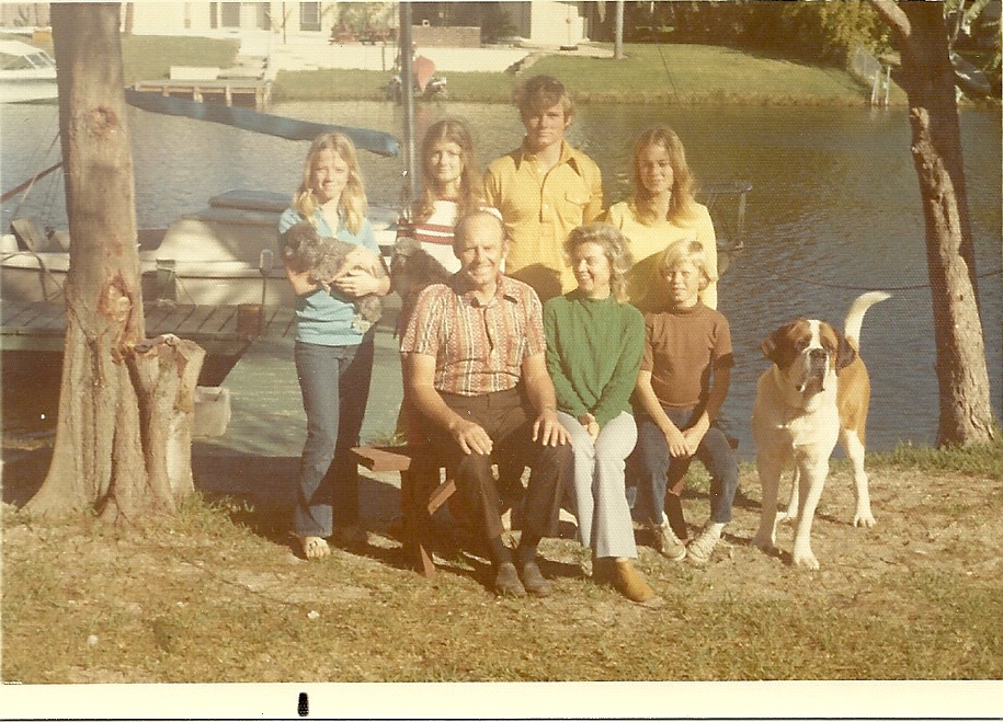 n. Loretta_ Kathleen_ Eric_ Becky_ Daddy_ Mother_ Wesley_ Cocoa Beach_ FL_ Dec. 1972 (2)