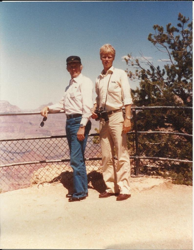 t. Daddy and Wesley_ returning from Eric_s wedding_ Grand Canyon_ June_ 1982