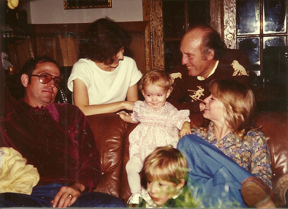 zh. Dwight_ Kathy_ Jessie_ Grandpa Bill_ Loretta_ Josh_ Provo_ UT_ Dec_ 1980